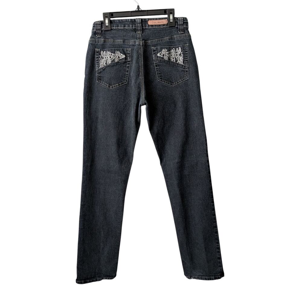 COS Jeans vintage embroidered pocket jeans